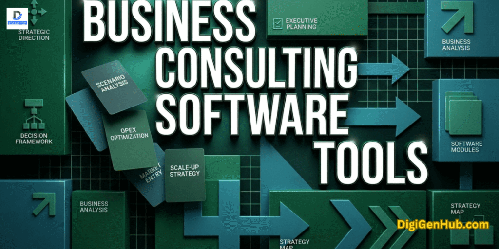Business consulting software tools brutalist feature image