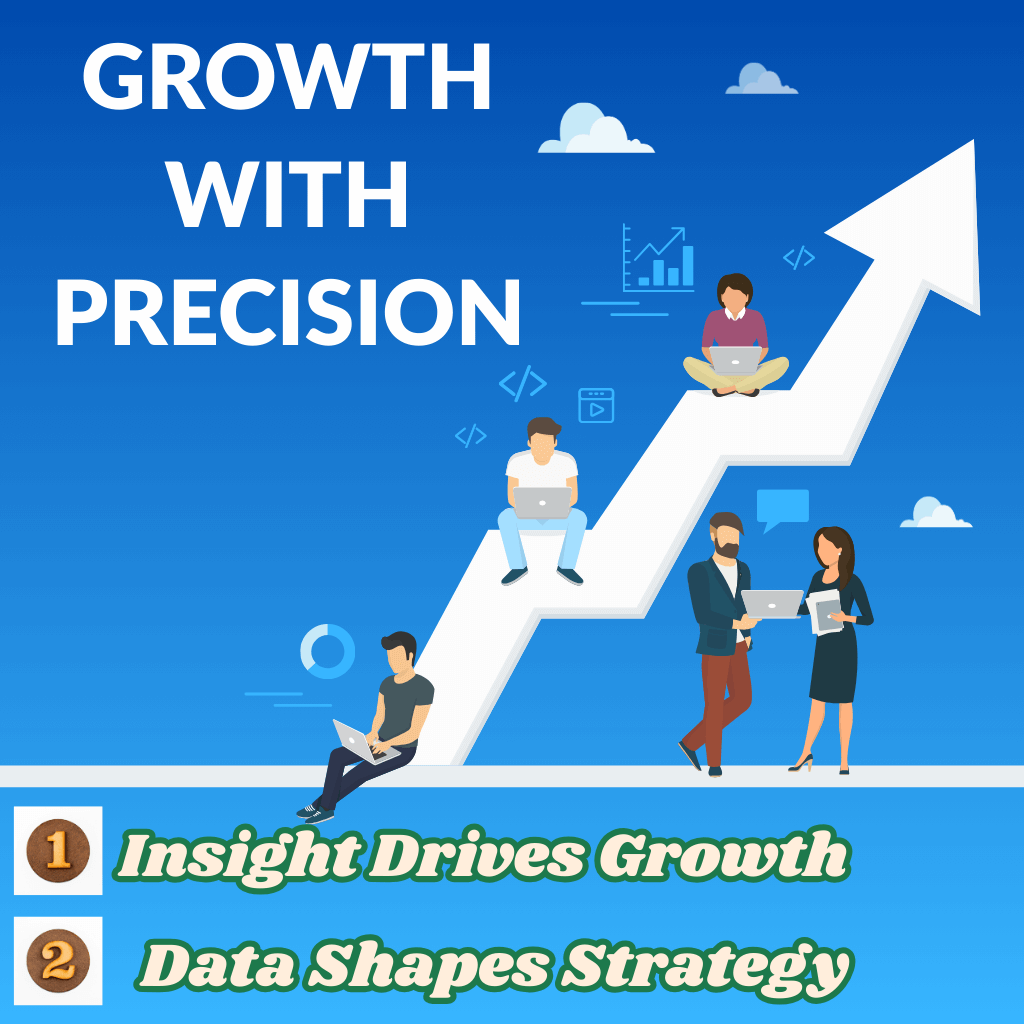 Infographic with three short business consulting software quotes: &ldquo;Insight Drives Growth,&rdquo; &ldquo;Data Shapes Strategy,&rdquo; and &ldquo;Clarity Builds Trust,&rdquo; displayed with minimal icons.
