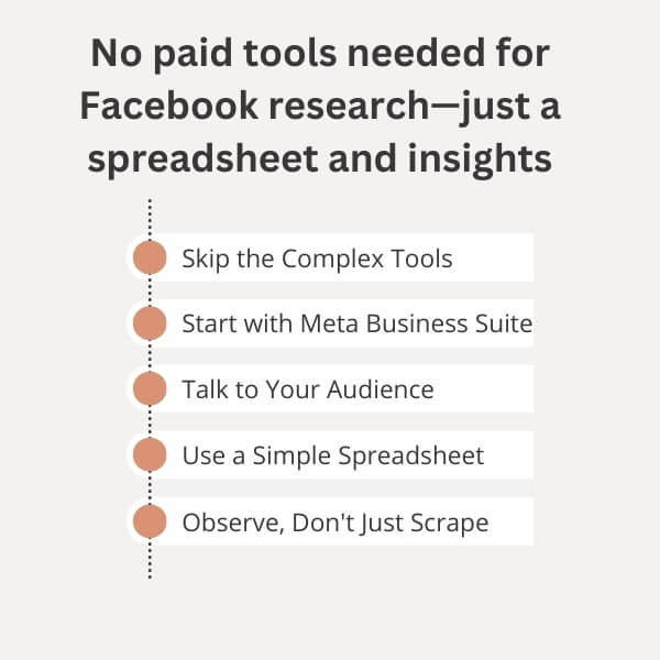 No paid tools needed for Facebook research