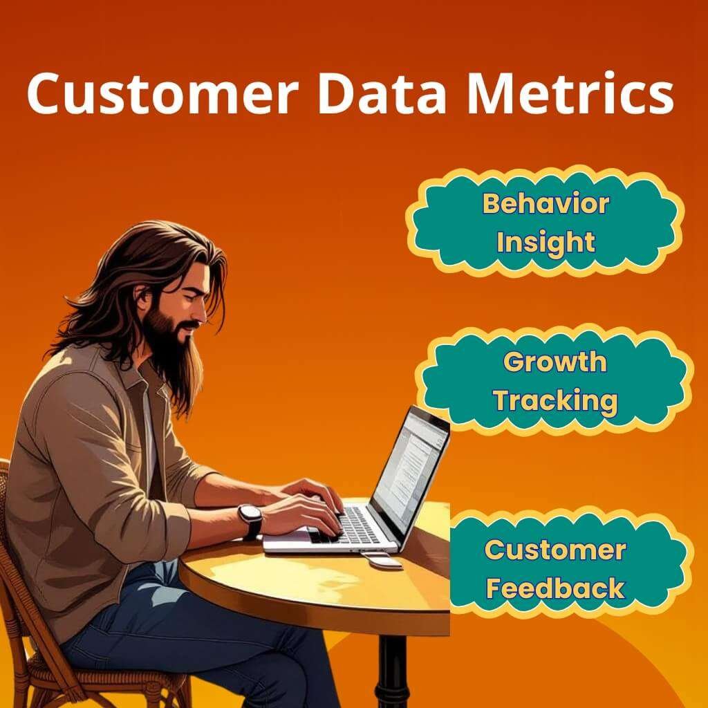 key customer data kpis measuring behavior satisfaction and business growth