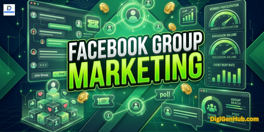 Facebook group marketing feature image