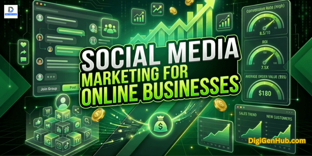Social media marketing for online businesses feature image