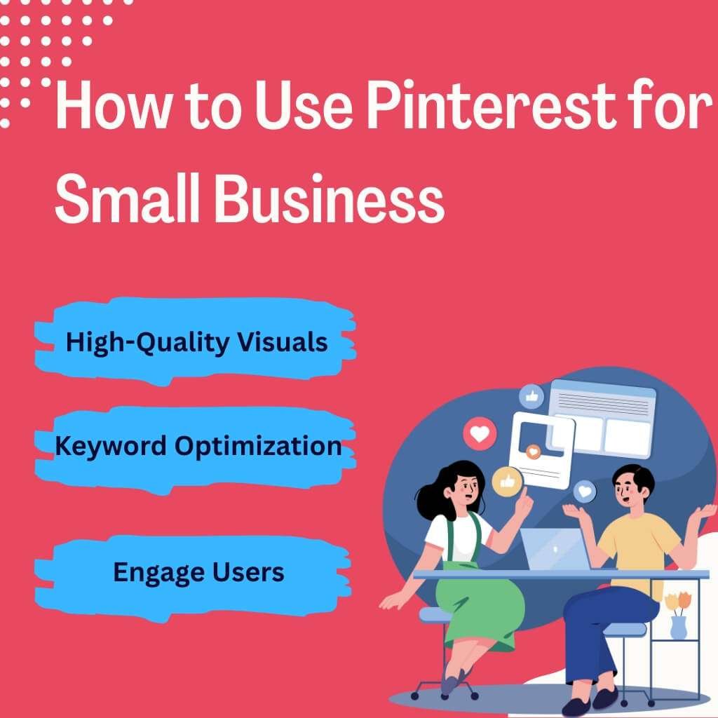 A small business owner creating visually appealing pins on Pinterest to attract female users and boost engagement.