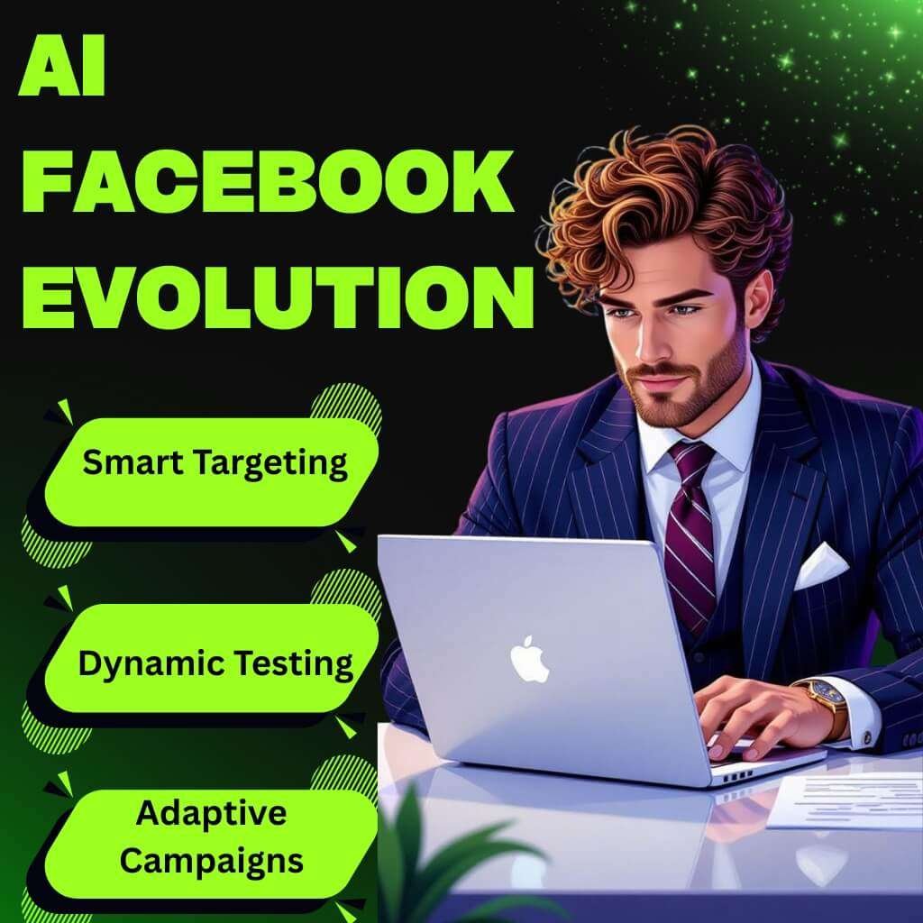 AI-powered Facebook ads improving targeting and creative automation