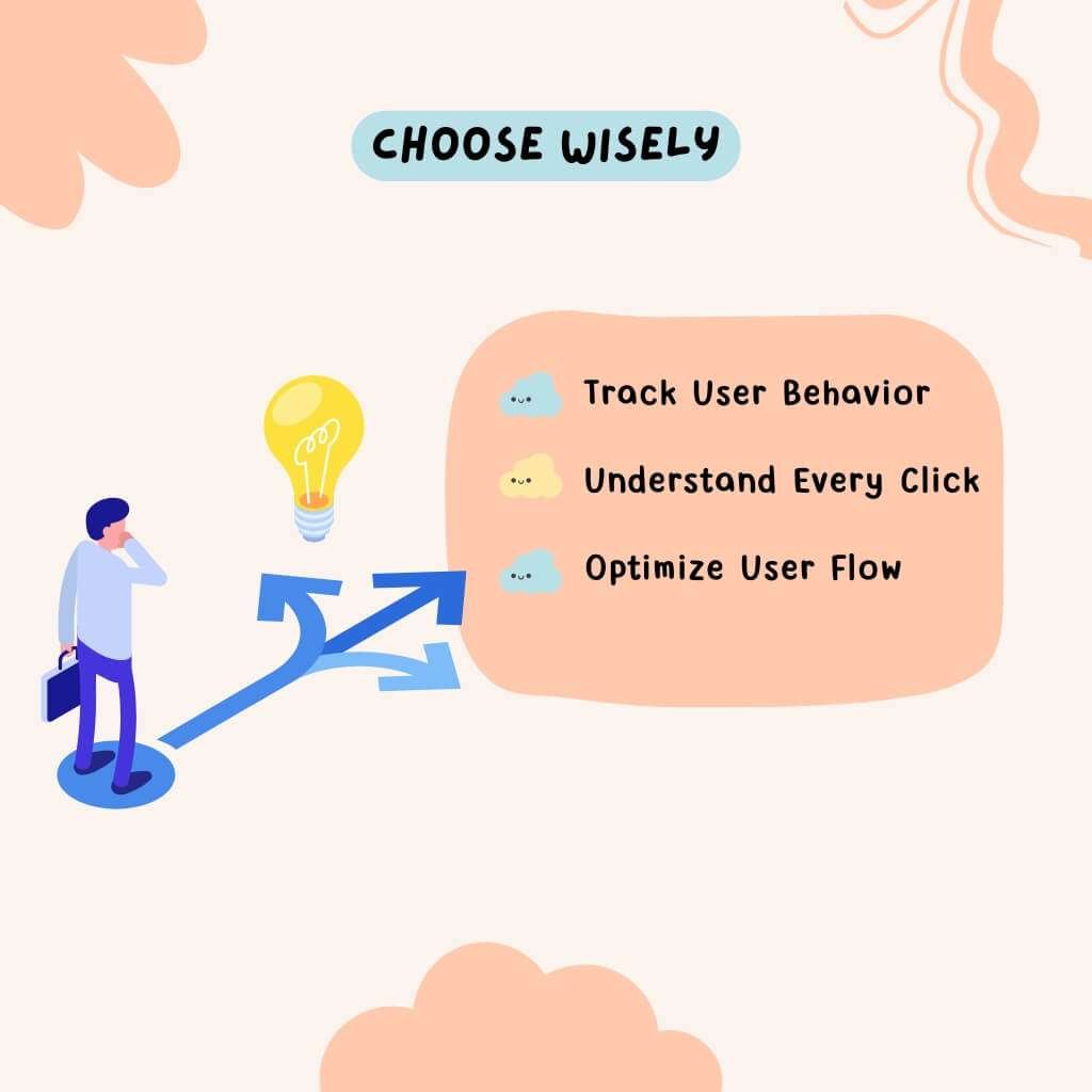 Session recording software concept showing analytics and user behavior insights.
