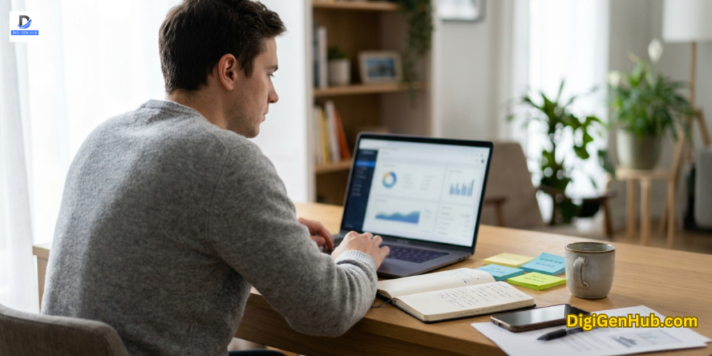 digital marketer analyzing campaign attribution and ad performance data to reduce wasted budget