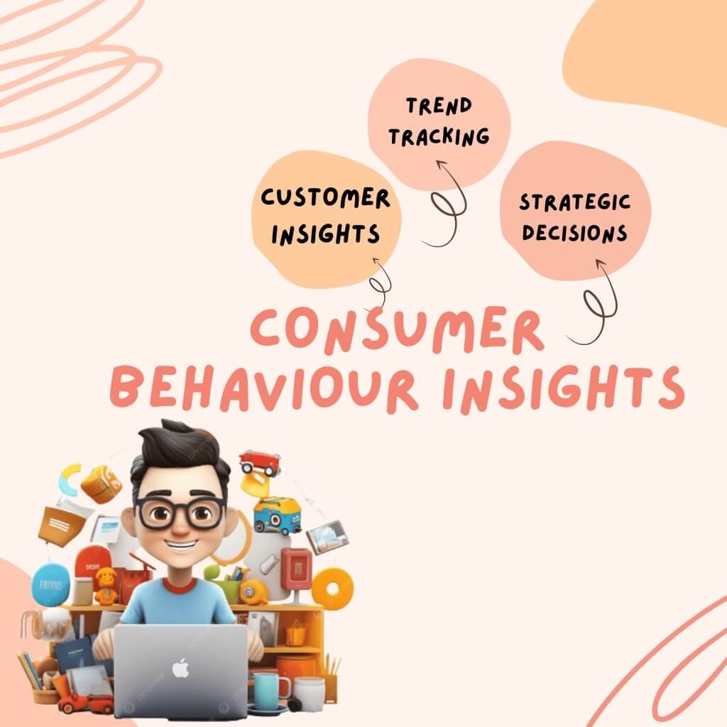 Marketer analyzing charts and customer data to understand behaviour trends