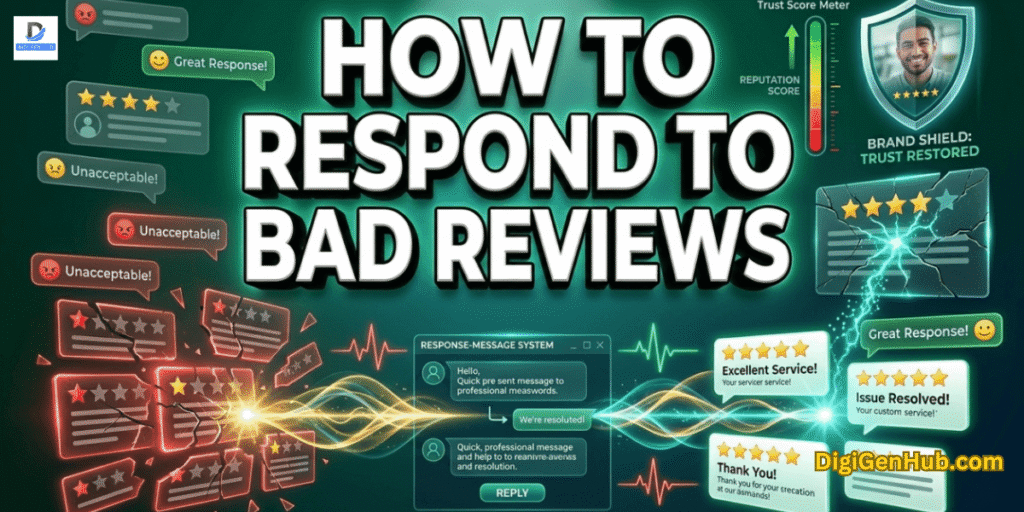 How to respond to bad reviews reputation feature image