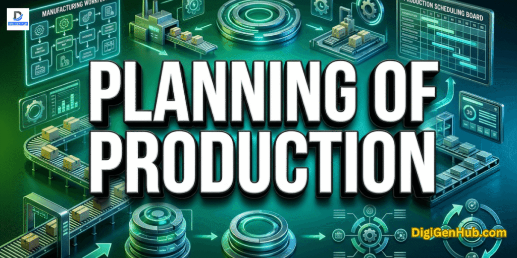 Planning of production industrial feature image