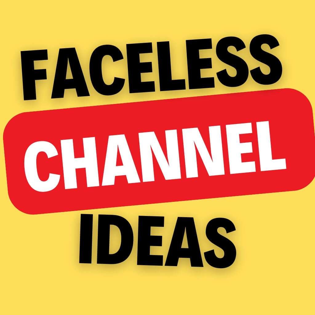 Faceless YouTube channel ideas using niche focus, voice overs, and stock clips