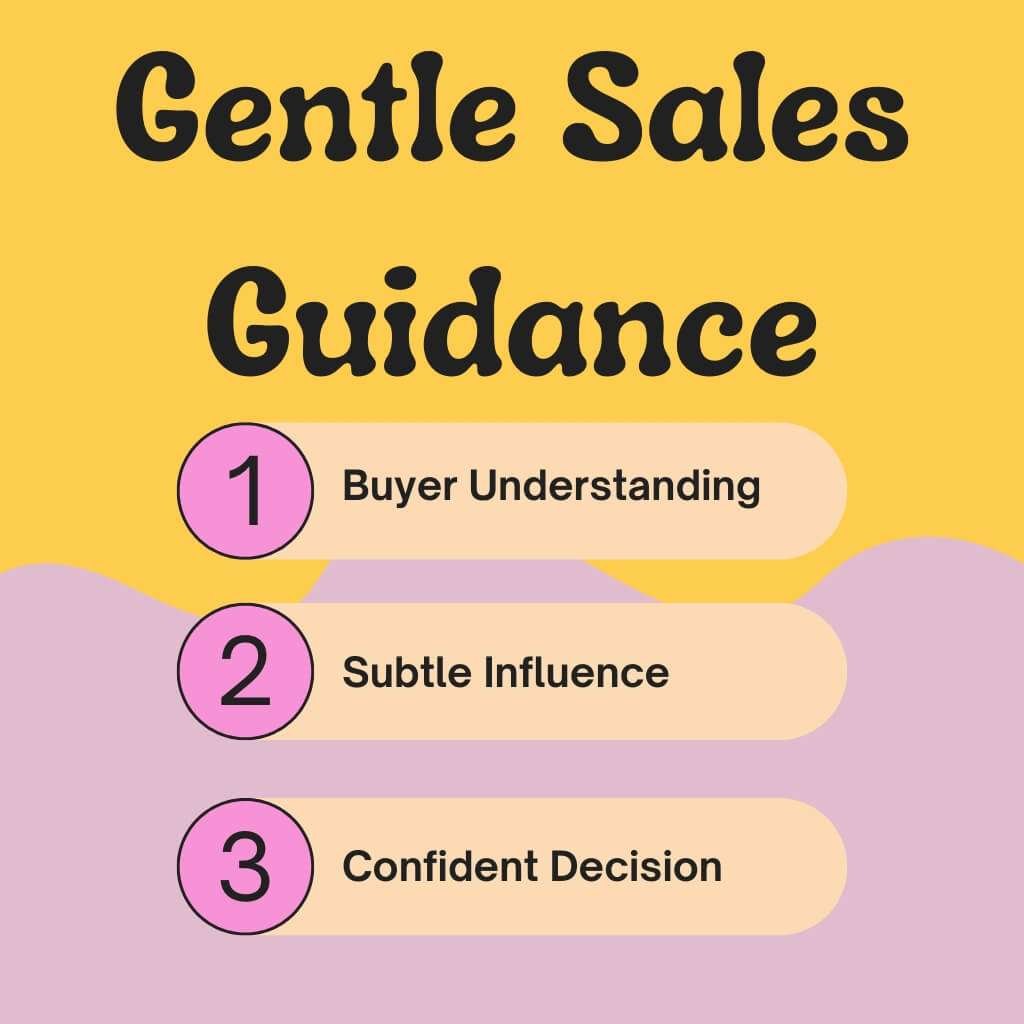 guide customer decisions gently without pressure during long purchase cycles