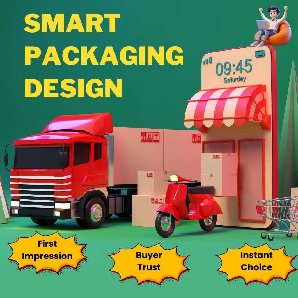 Smart product and packaging design focusing on first impression, buyer trust, and instant choice