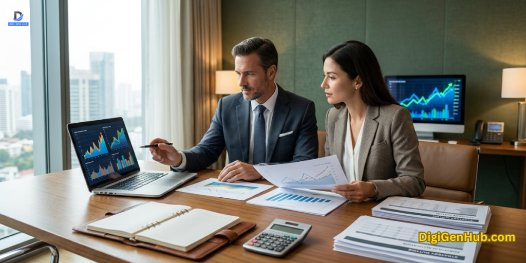 investment growth strategy wealth building financial planning business success concept