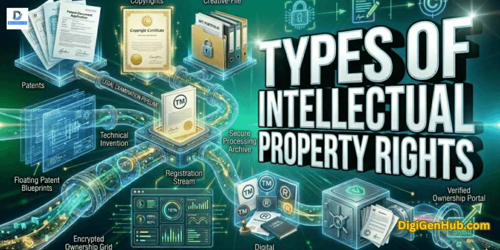 Types of intellectual property rights legal feature image