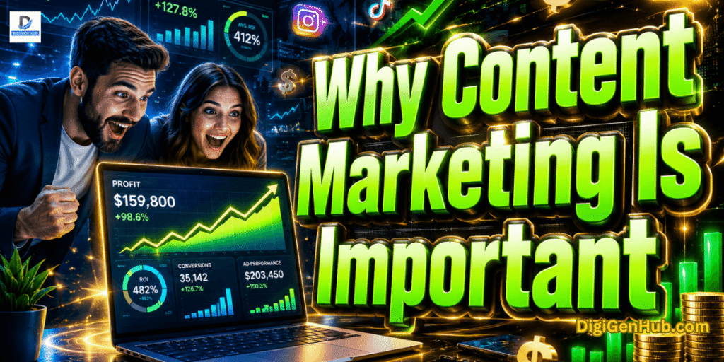 High-conversion digital marketing analytics concept showing growth charts and business success