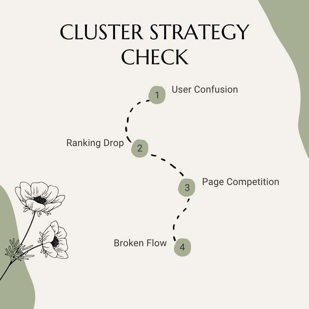 Diagnose topic cluster issues affecting SEO performance clearly.