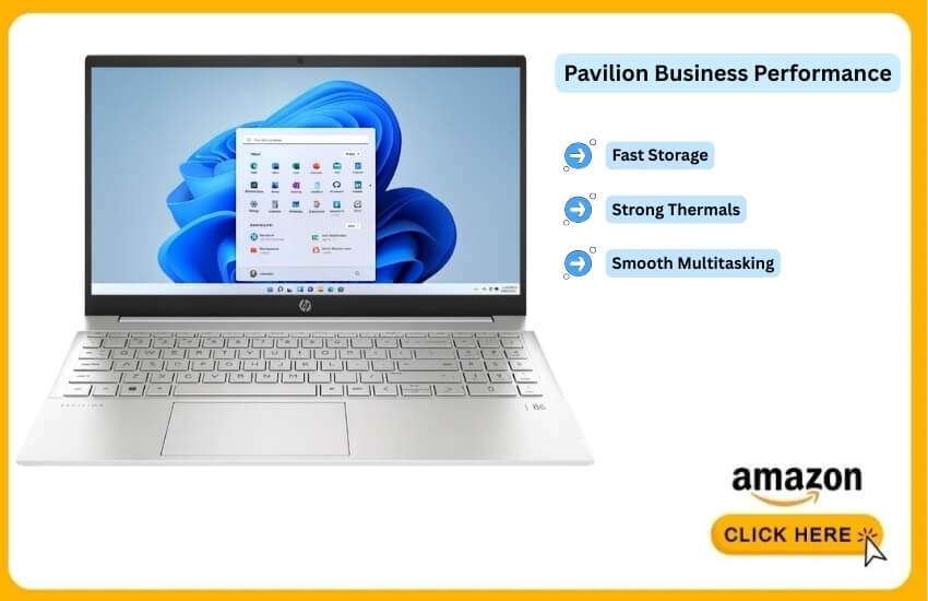 HP Pavilion 15 delivers smooth multitasking for business users.