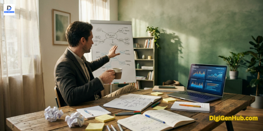 human creativity vs AI collaboration modern workplace decision making concept