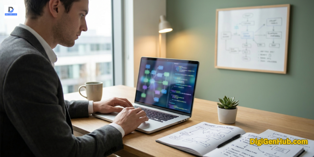 prompt engineering jobs AI career opportunity modern tech workspace concept