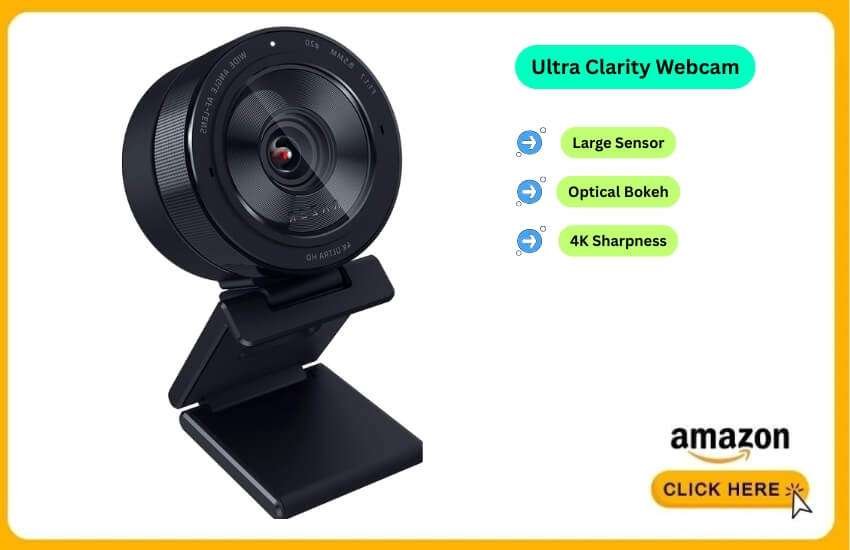 Razer Kiyo Pro Ultra delivers studio-like optical clarity.