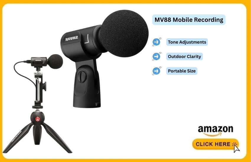 Shure MV88+ delivers clear mobile audio for creators.