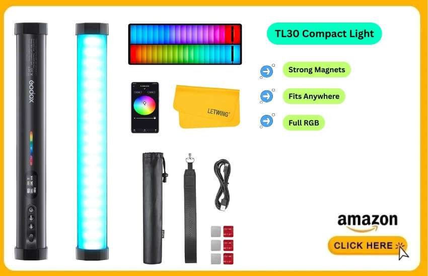 Godox TL30 delivers compact magnetic lighting for creators.