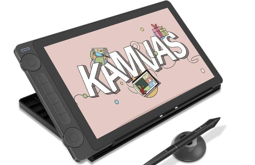 Huion Kamvas 13 Gen 3 graphics drawing tablet with screen.
