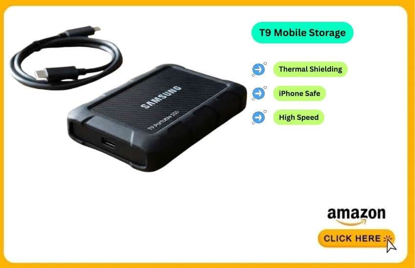 Samsung T9 delivers fast, stable storage for creators.