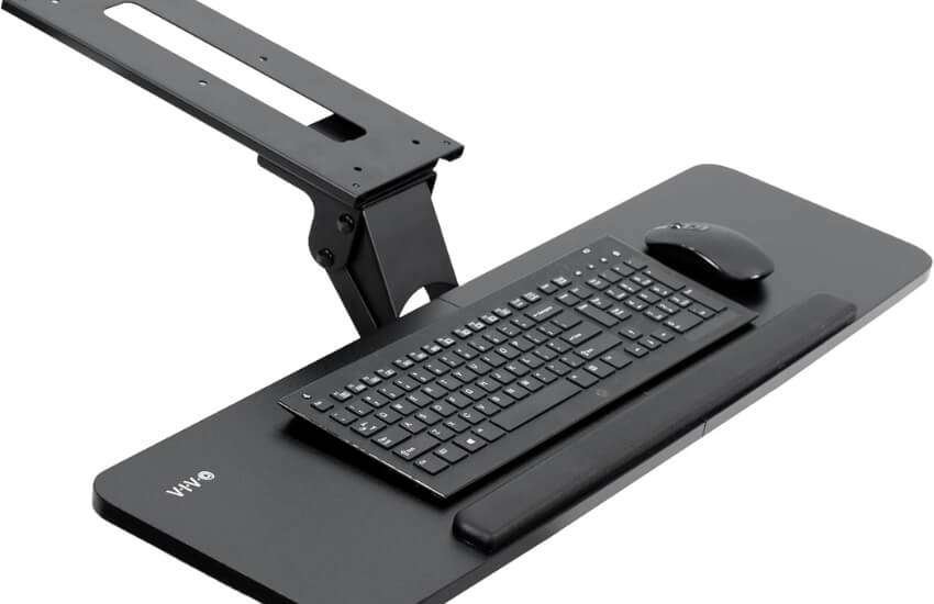VIVO 34 inch extra large clamp on keyboard slider tray.