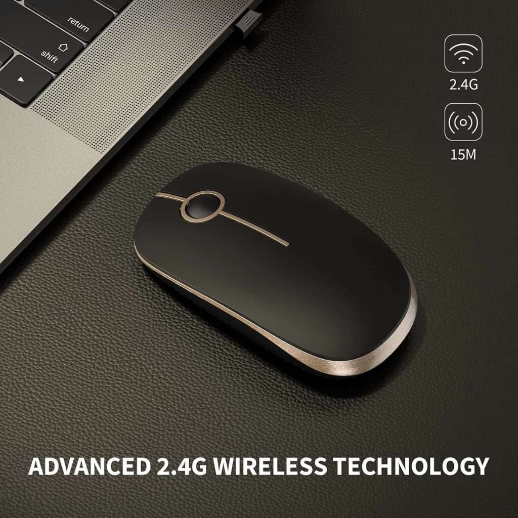 VssoPlor wireless mouse ergonomic design for office and home use