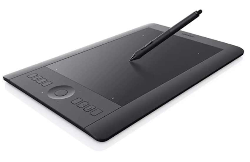 Wacom Intuos Pro medium creative pen tablet for digital art.
