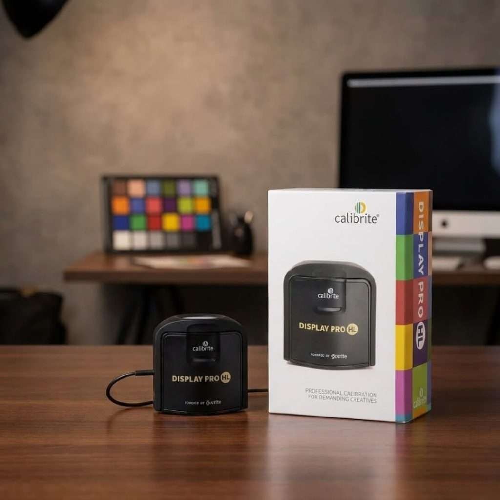 Calibrite Display 123 monitor calibration device with easy-to-use software for accurate color display on laptops and desktop monitors.