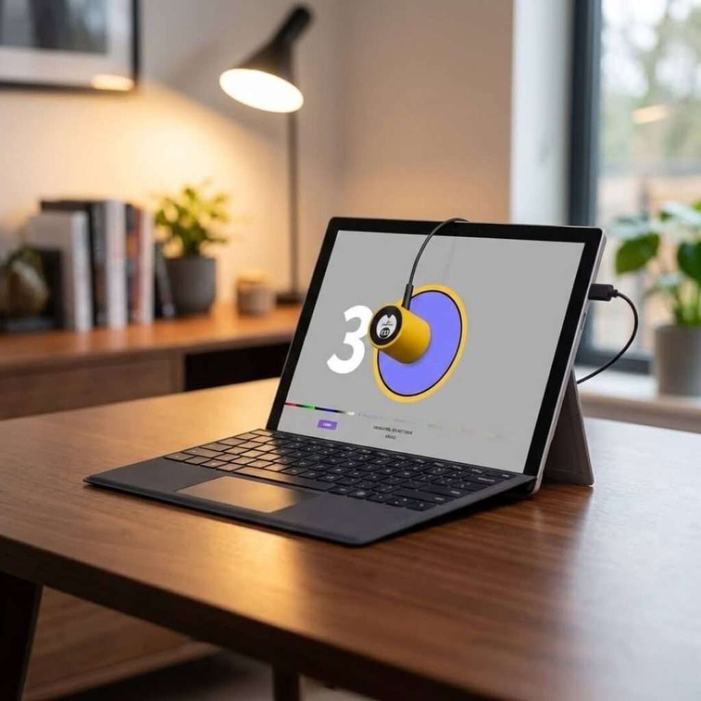 Calibrite Display Plus HL monitor calibrator designed for high-luminance HDR, mini-LED, and OLED displays to ensure professional color accuracy.