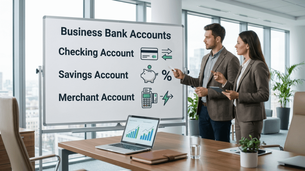 business bank accounts checking savings merchant account finance setup guide