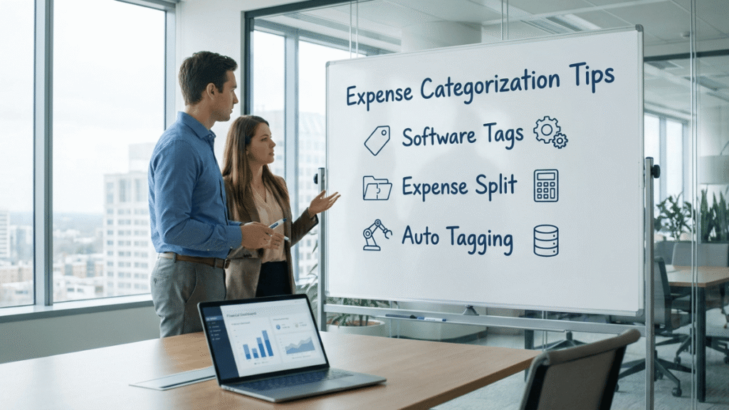expense categorization tips software tags expense split auto tagging business finance organization rules