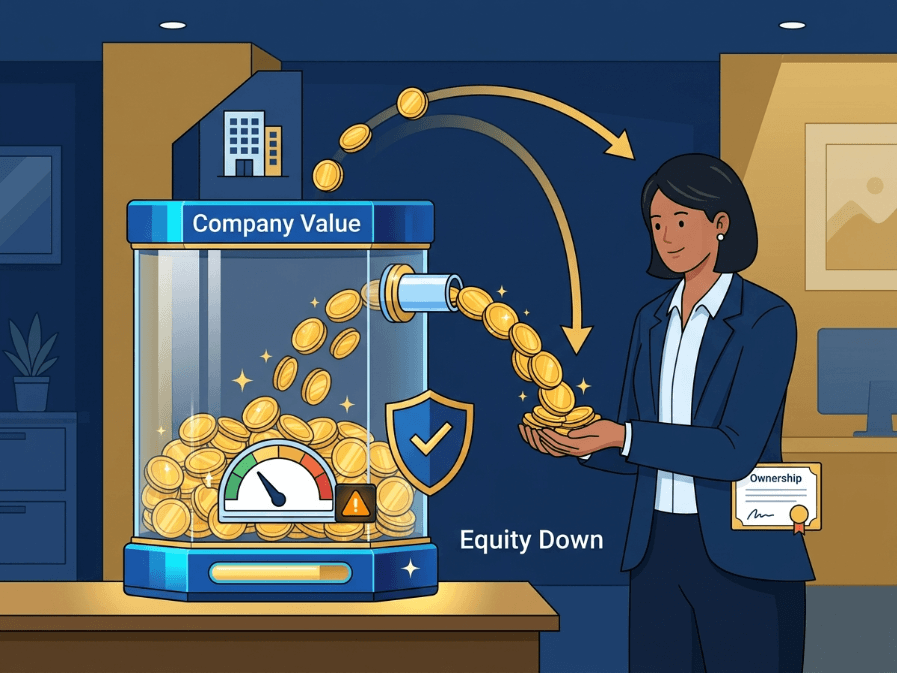 Dividend payments reduce company equity as profits move to business owners