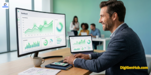 website traffic growth digital marketing analytics workspace business strategy