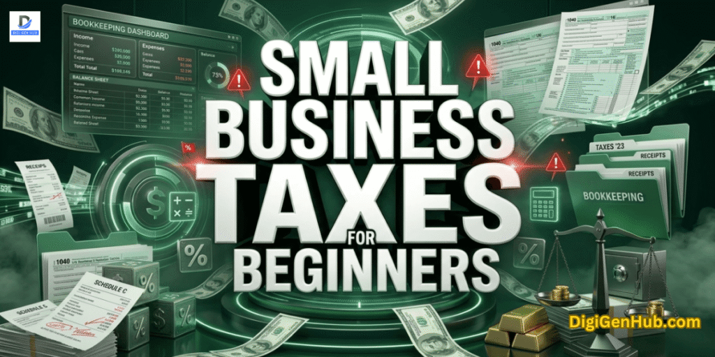 Small business taxes for beginners finance feature image