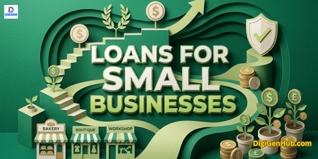 Loans for small businesses paper cut style feature image