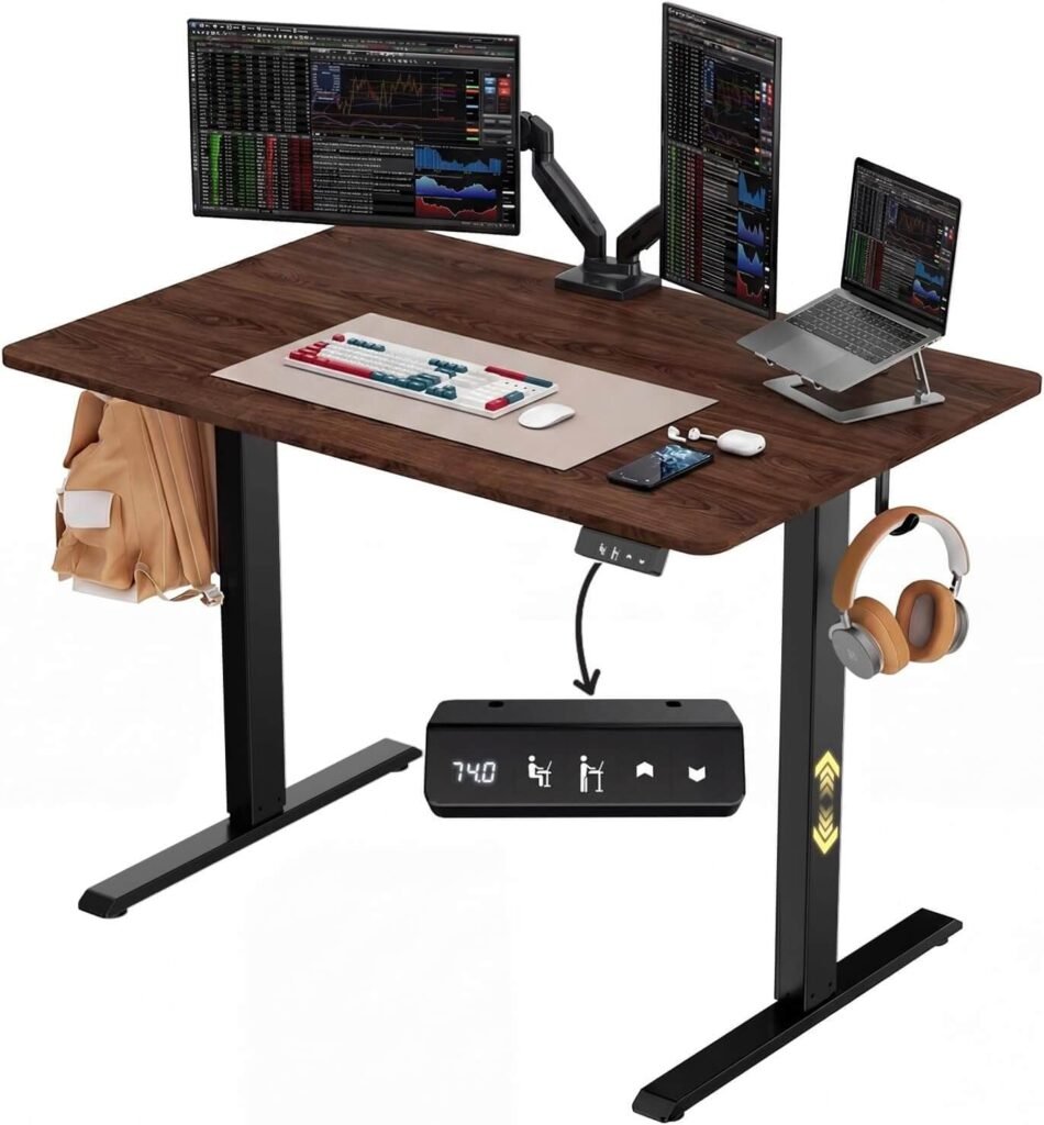 NEXT BEAUTY electric standing desk with smooth adjustable height for productivity
