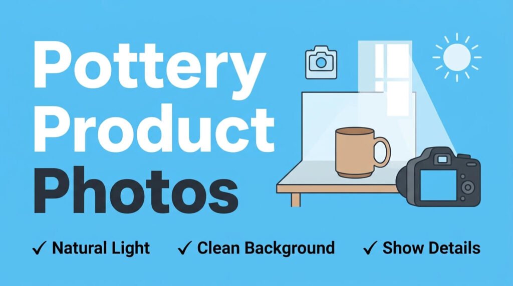 Better pottery photos increase buyer trust sales and listing performance online.