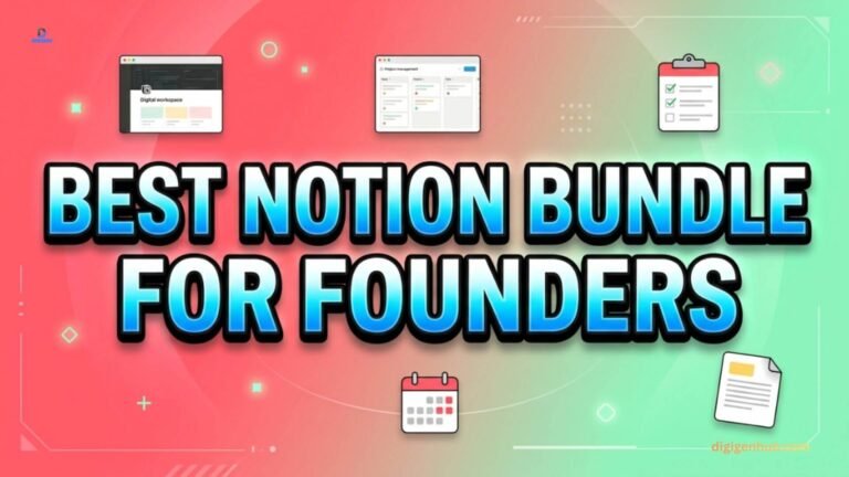Best Notion bundle for founders with productivity workspace icons