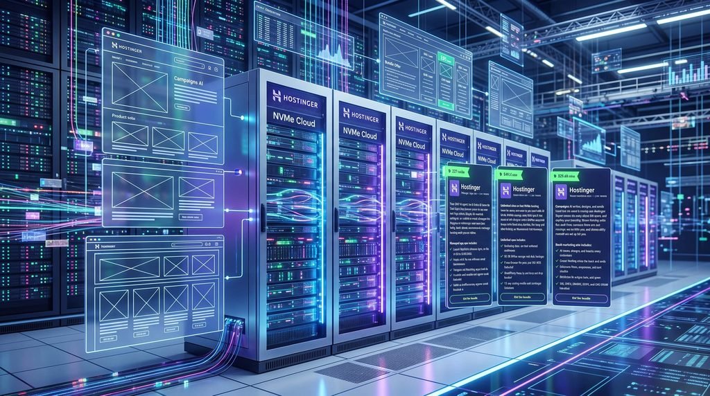 Fast NVMe storage servers powering unlimited secure website hosting